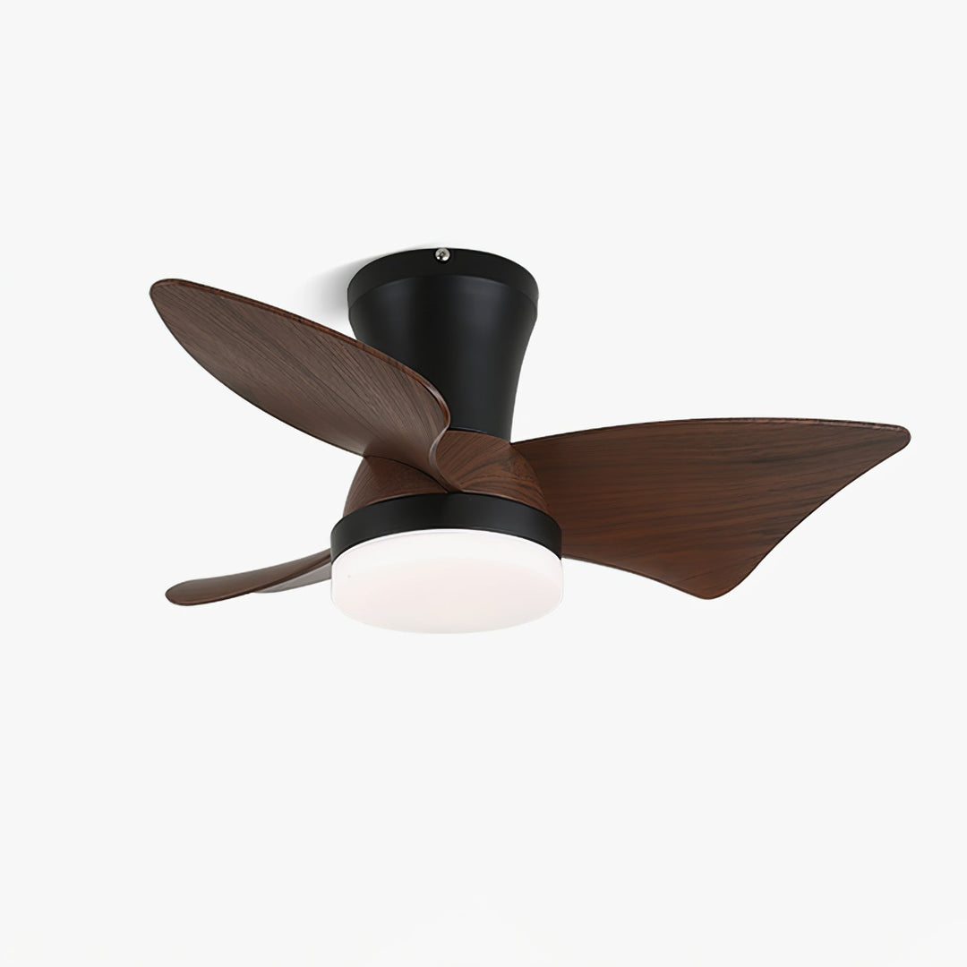 Plafonnier Ventilateur Luvora Minimaliste en Bois