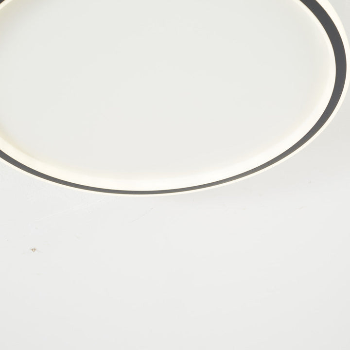 Arisha Cercle Vide - Plafonnier Rond Blanc