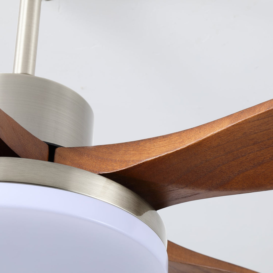 Plafonnier Ventilateur Orvian Moderne en Bois