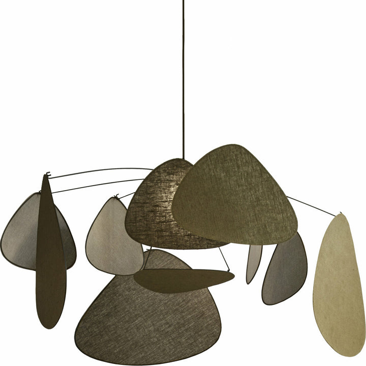 Suspension en lin kaki et noir 110 cm Screen - édition The Cool Republic x Market Set