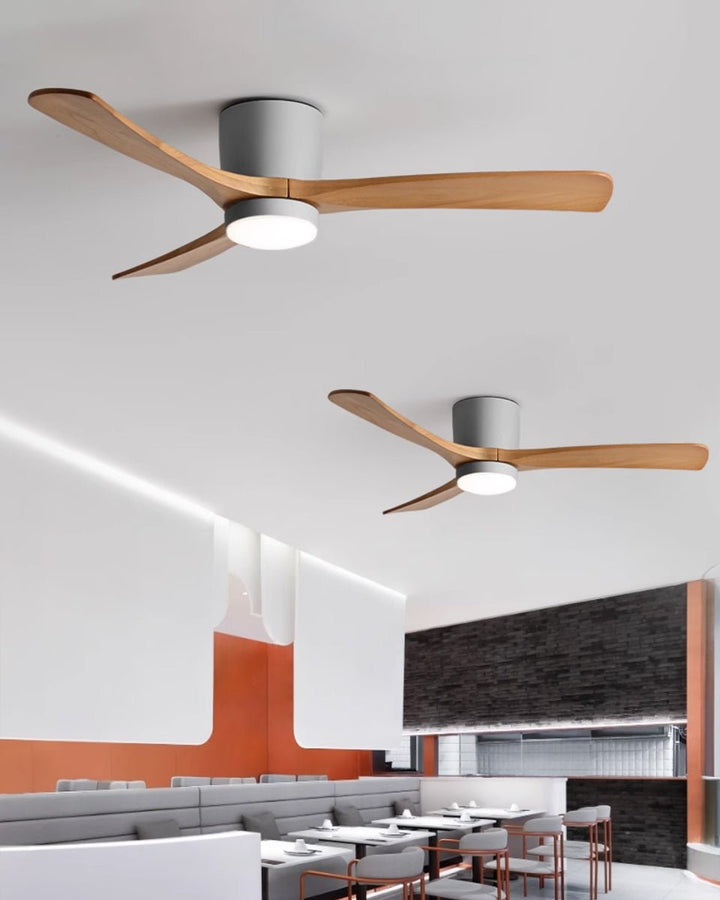 Ventilateur de Plafond Ezra en Bois avec Lumière