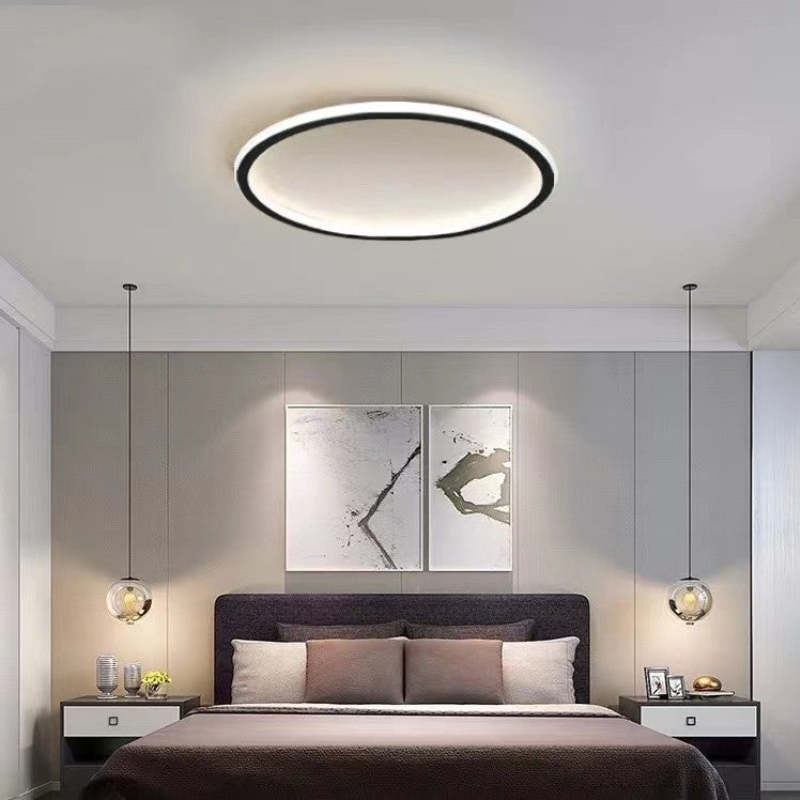 Arisha Cercle Vide - Plafonnier Rond Blanc