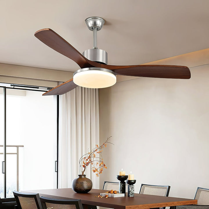 Plafonnier Ventilateur Orvian Moderne en Bois