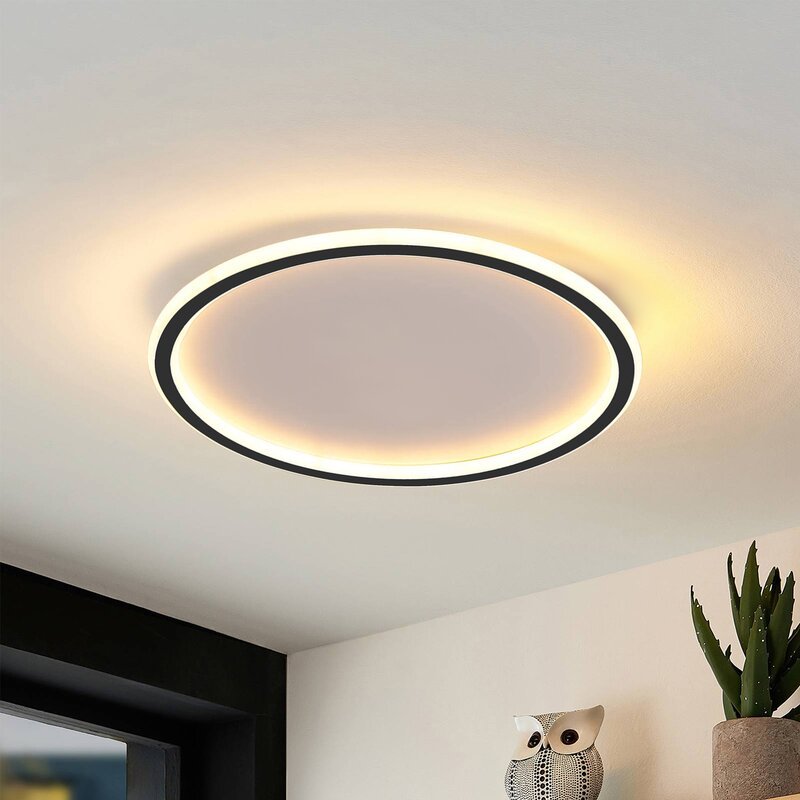Arisha Cercle Vide - Plafonnier Rond Blanc