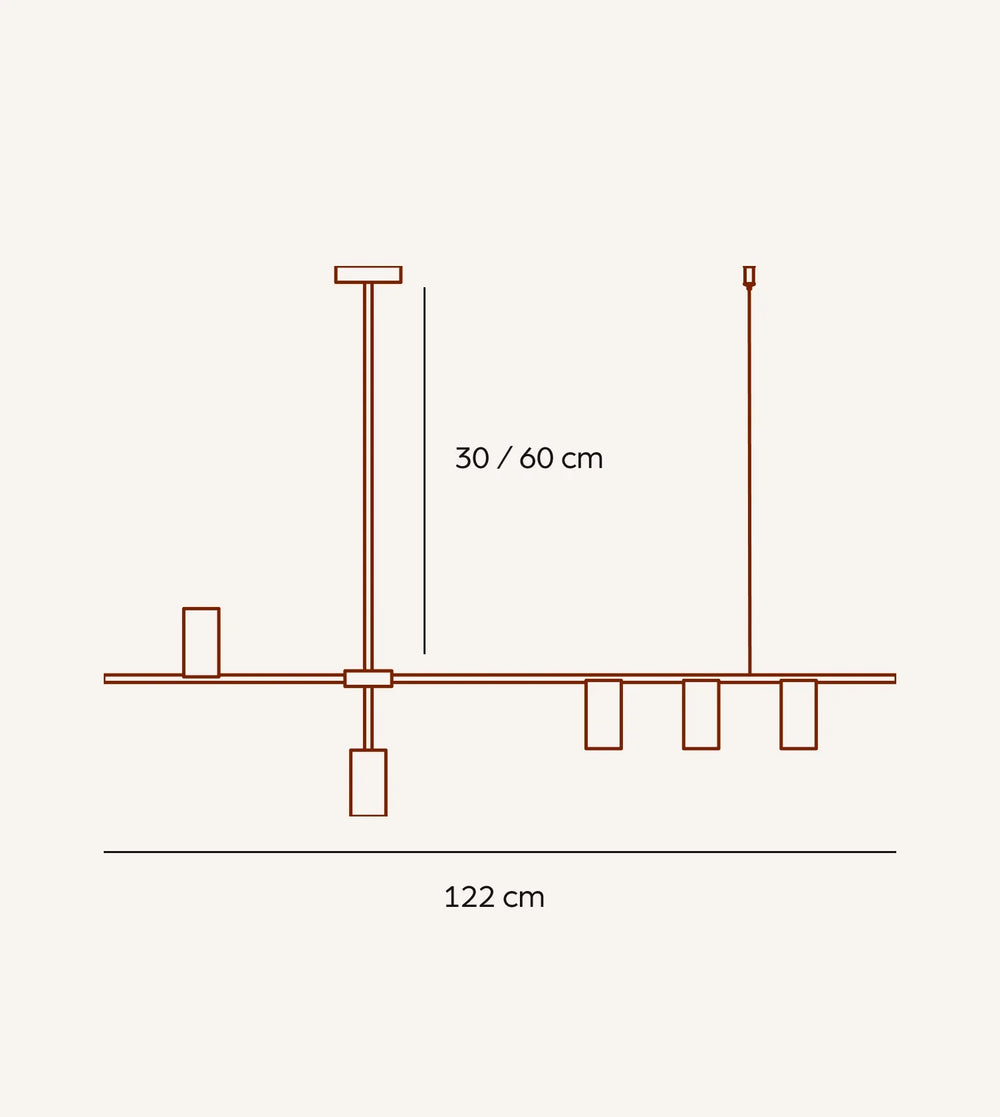 AJAX — Plafonnier design en aluminium