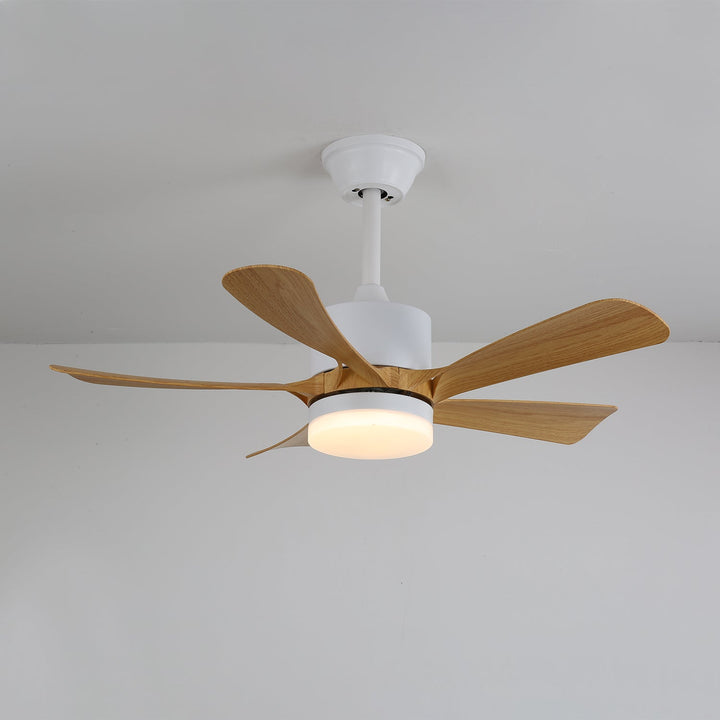Plafonnier Ventilateur Sylven Moderne en Bois