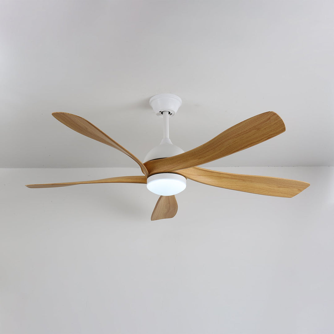 Plafonnier Ventilateur Sylven Moderne en Bois