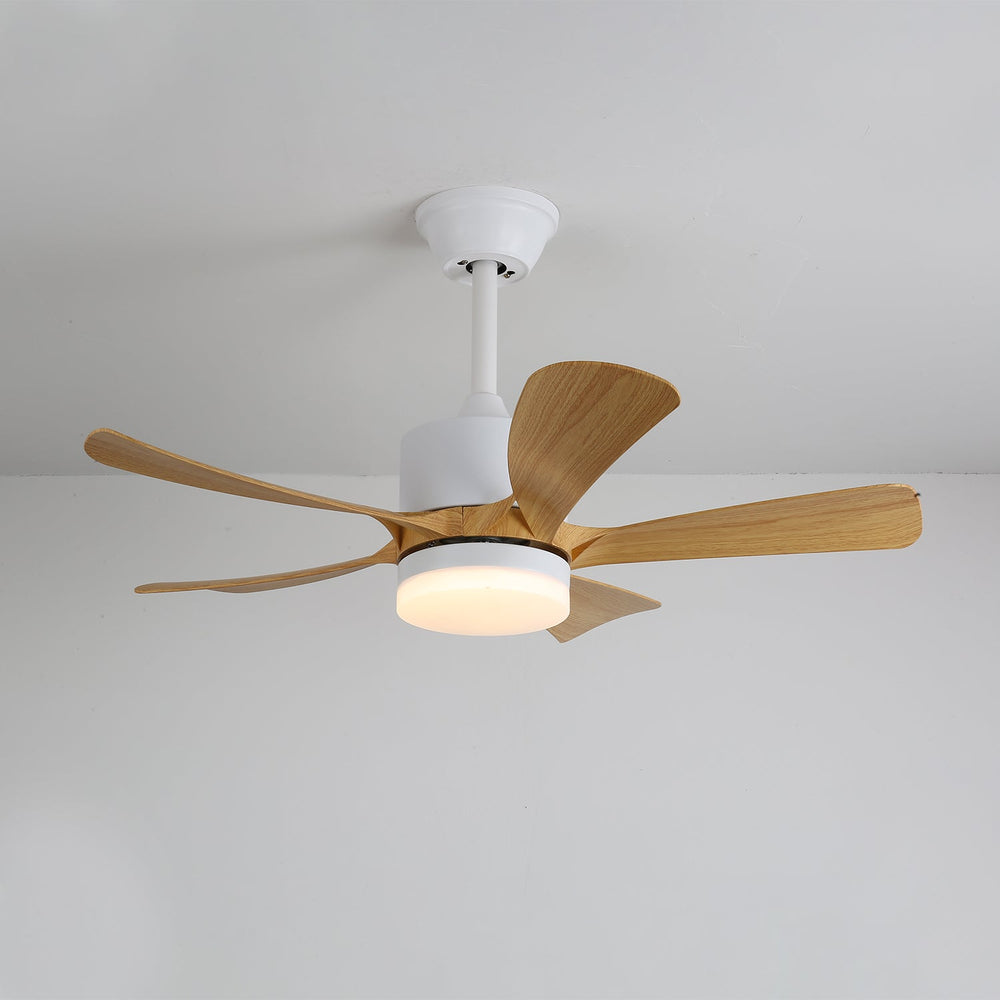Plafonnier Ventilateur Sylven Moderne en Bois
