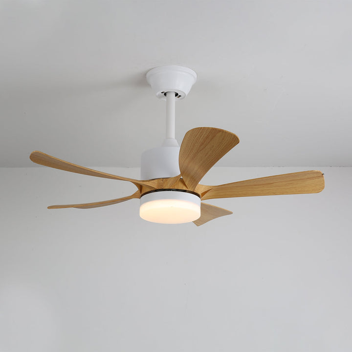 Plafonnier Ventilateur Sylven Moderne en Bois