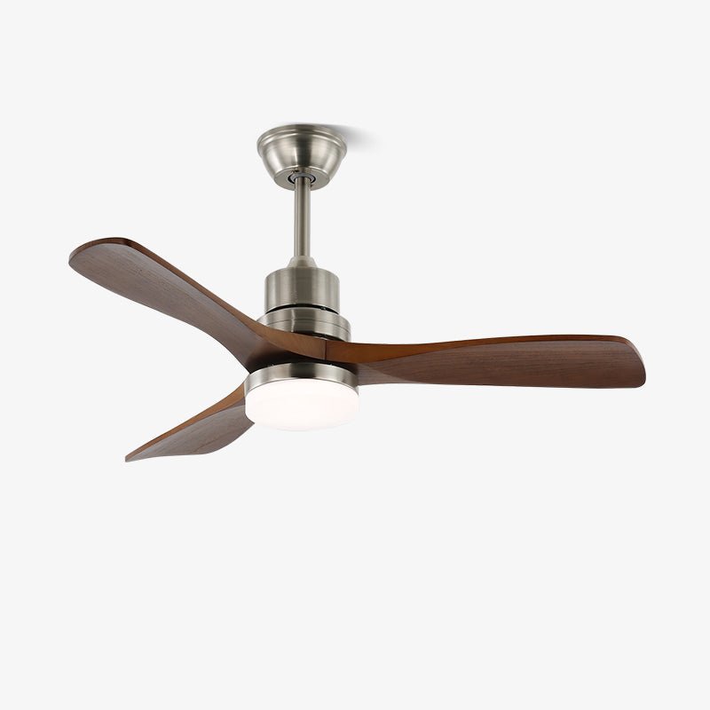 Ventilateur de Plafond Kaelen en Bois avec Lumière