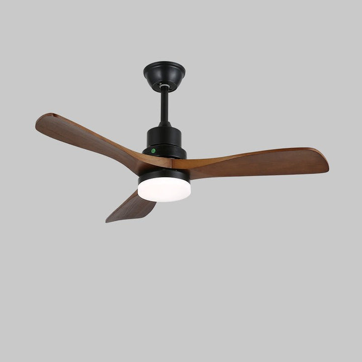 Ventilateur de Plafond Kaelen en Bois avec Lumière