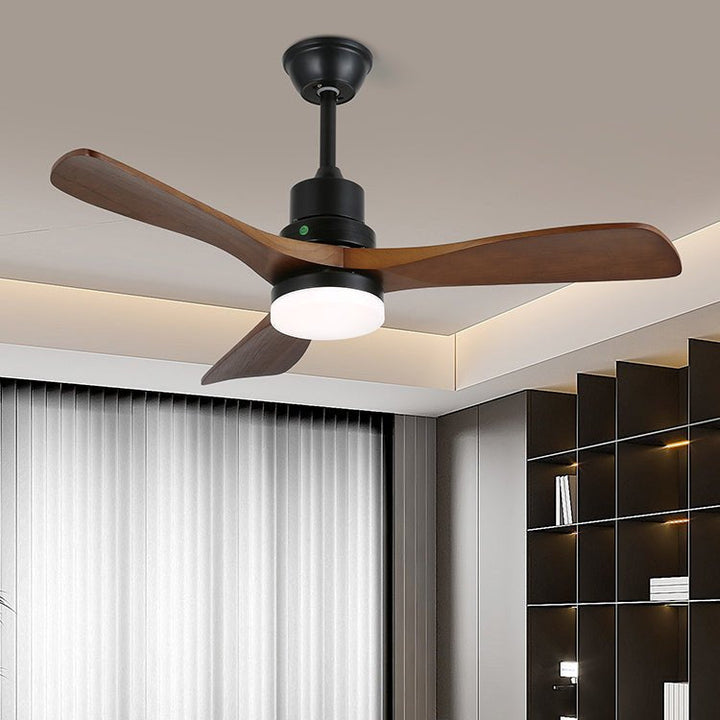 Ventilateur de Plafond Kaelen en Bois avec Lumière