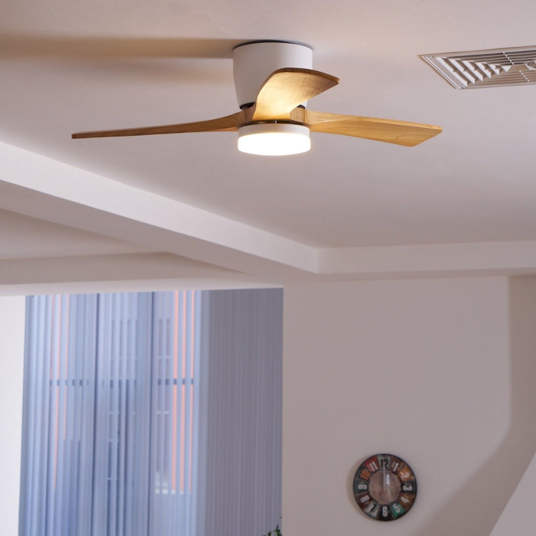 Ventilateur de Plafond Ezra en Bois avec Lumière