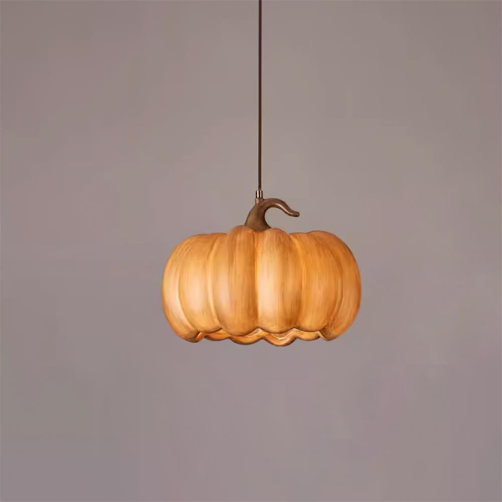Duzy Pumpkin — Lampe Suspendue en Résine Vintage Japonaise