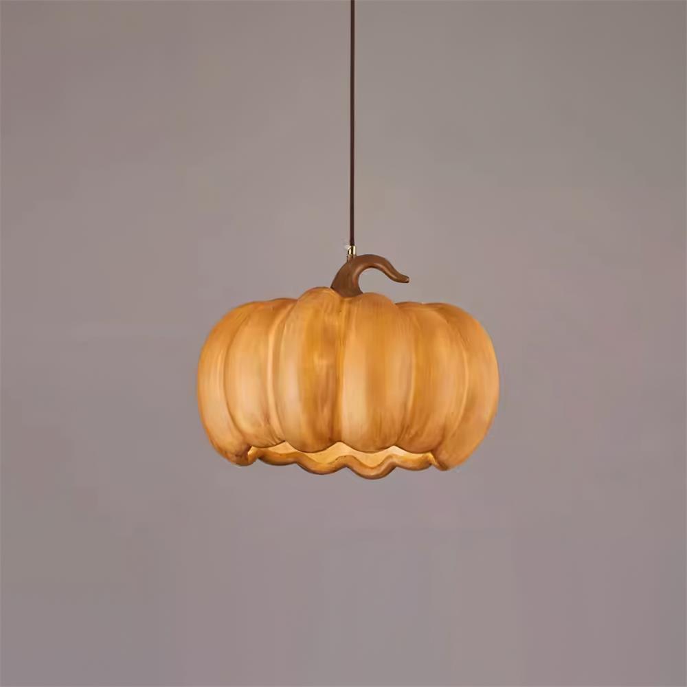 Duzy Pumpkin — Lampe Suspendue en Résine Vintage Japonaise