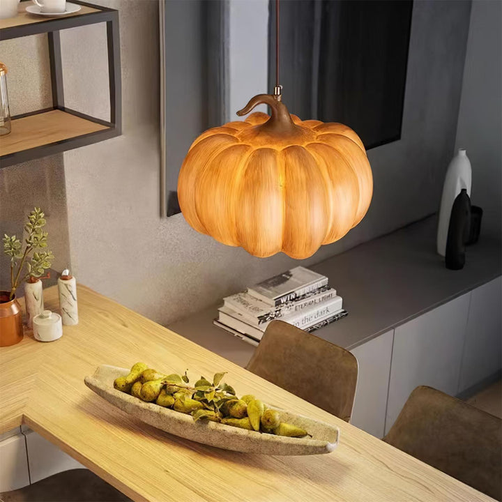 Duzy Pumpkin — Lampe Suspendue en Résine Vintage Japonaise