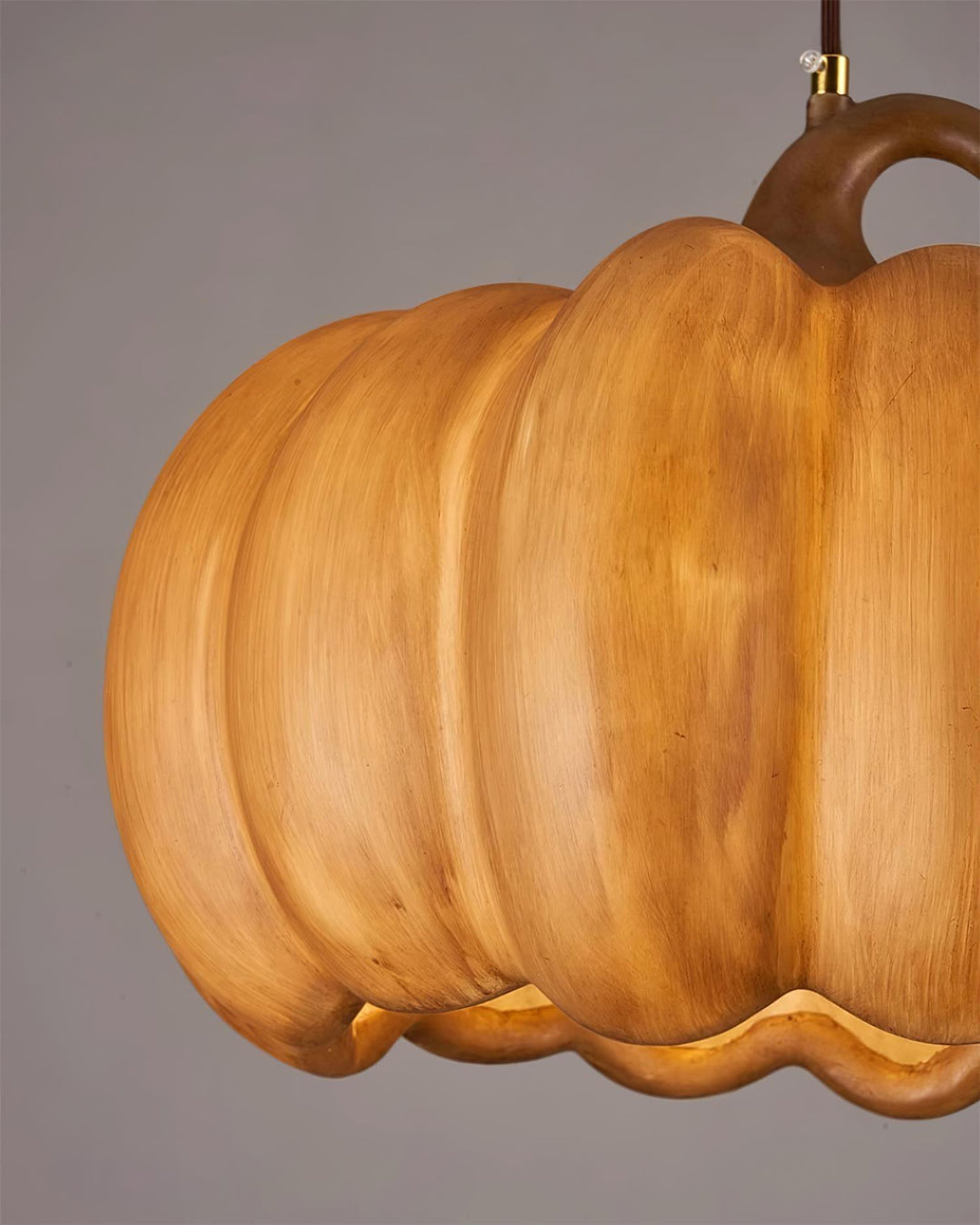 Duzy Pumpkin — Lampe Suspendue en Résine Vintage Japonaise