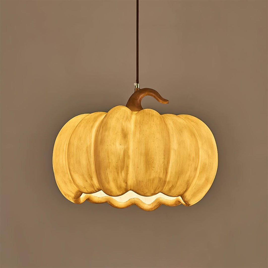 Duzy Pumpkin — Lampe Suspendue en Résine Vintage Japonaise