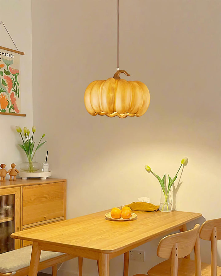 Duzy Pumpkin — Lampe Suspendue en Résine Vintage Japonaise