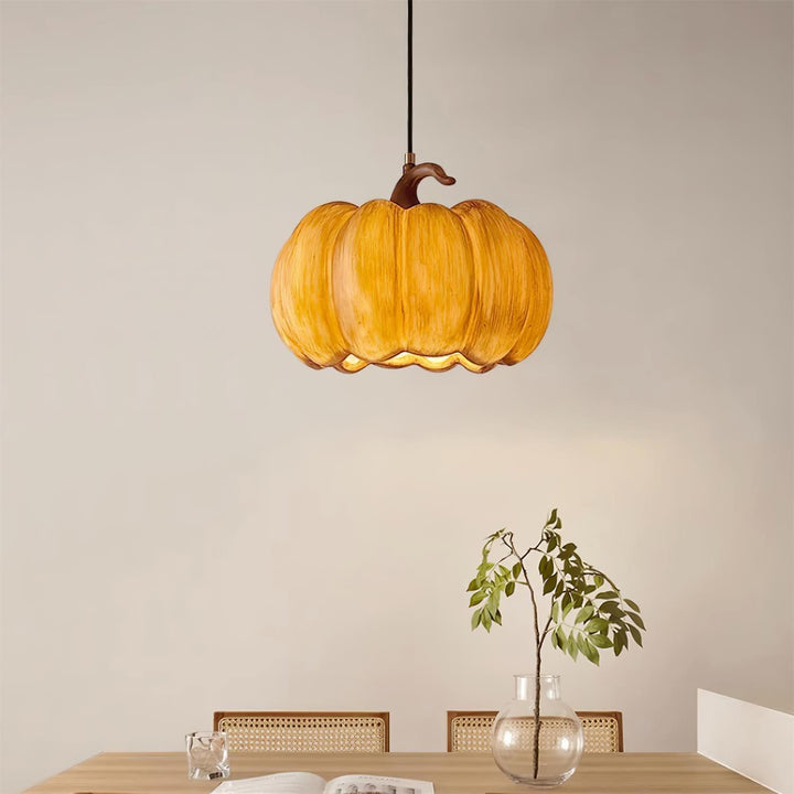 Duzy Pumpkin — Lampe Suspendue en Résine Vintage Japonaise