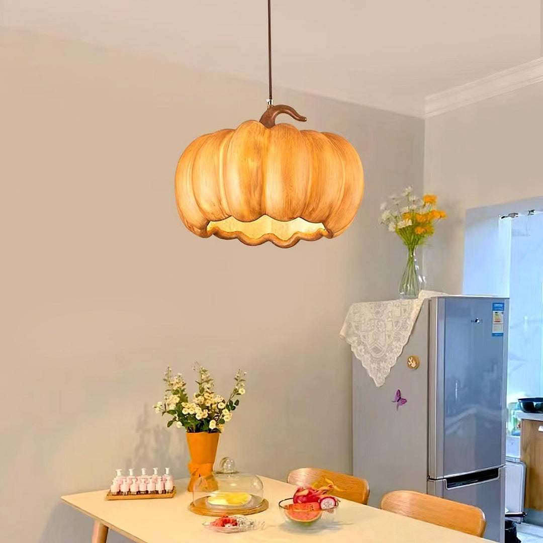 Duzy Pumpkin — Lampe Suspendue en Résine Vintage Japonaise