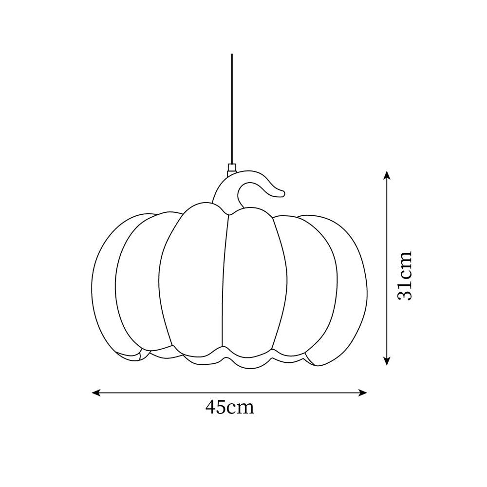Duzy Pumpkin — Lampe Suspendue en Résine Vintage Japonaise