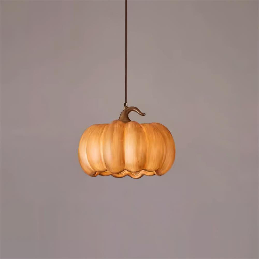 Duzy Pumpkin — Lampe Suspendue en Résine Vintage Japonaise