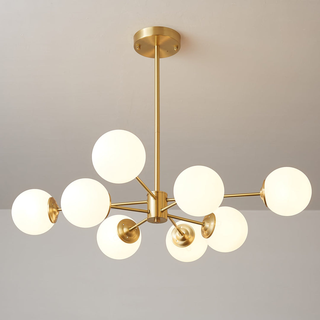 Lustra Lux - Lustre Laiton Sphères de Verre