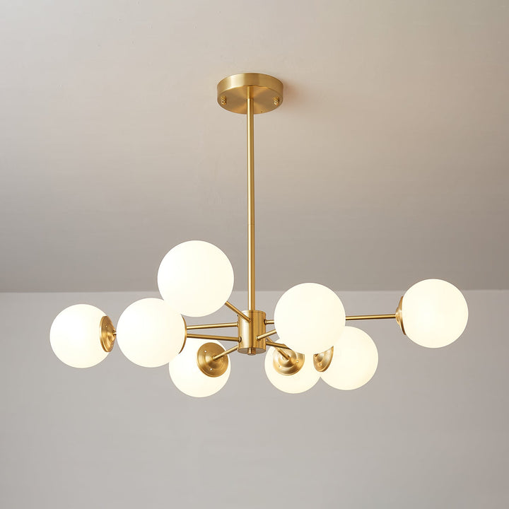 Lustra Lux - Lustre Laiton Sphères de Verre