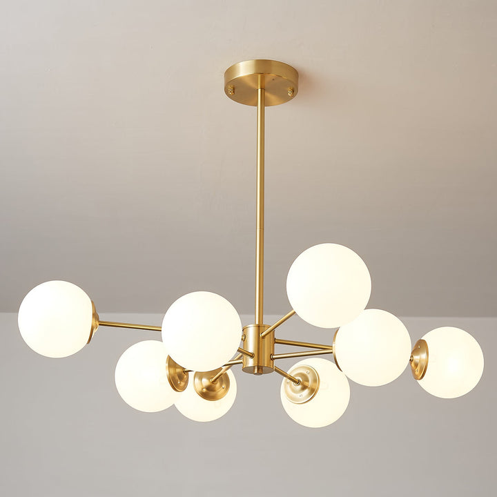 Lustra Lux - Lustre Laiton Sphères de Verre