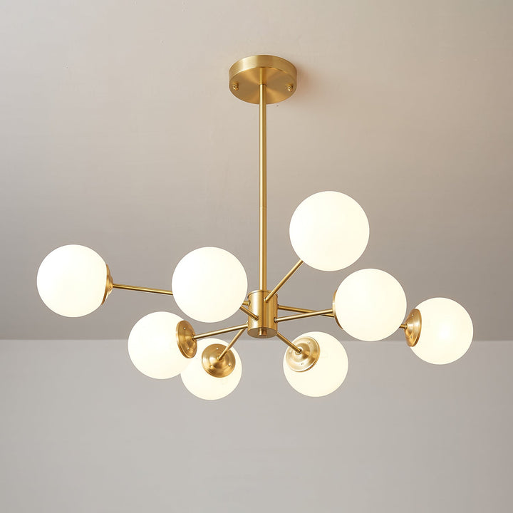 Lustra Lux - Lustre Laiton Sphères de Verre