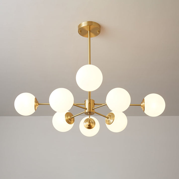 Lustra Lux - Lustre Laiton Sphères de Verre