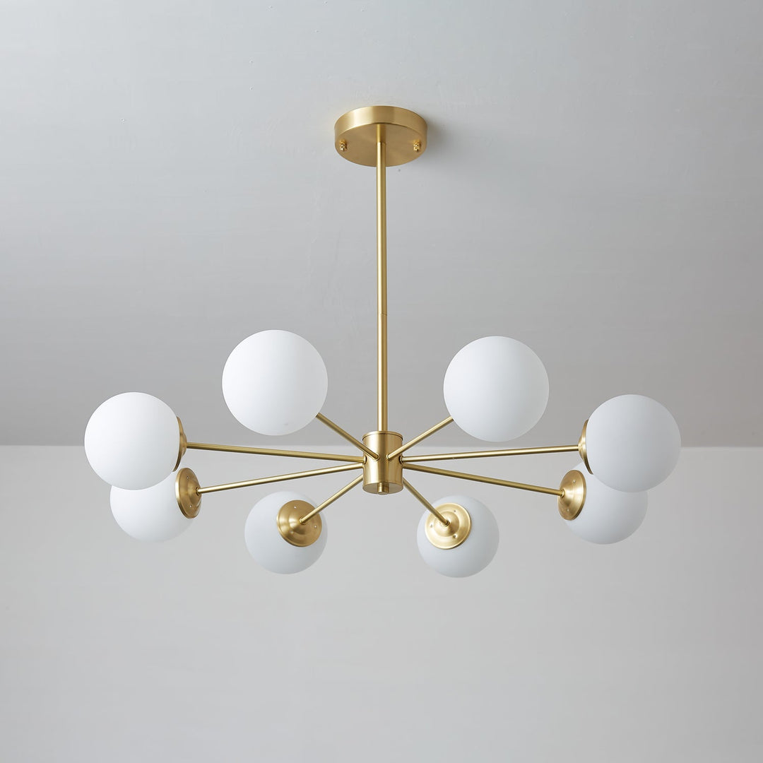 Lustra Lux - Lustre Laiton Sphères de Verre