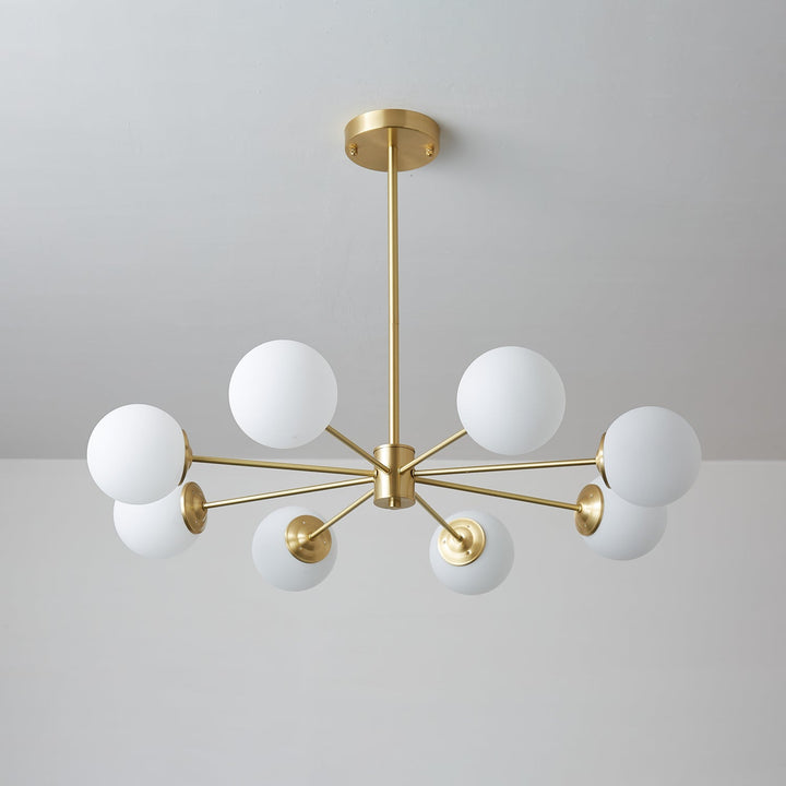 Lustra Lux - Lustre Laiton Sphères de Verre