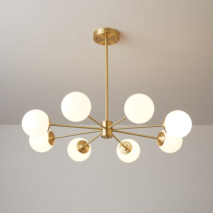Lustra Lux - Lustre Laiton Sphères de Verre