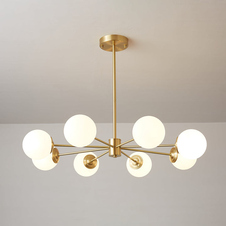 Lustra Lux - Lustre Laiton Sphères de Verre