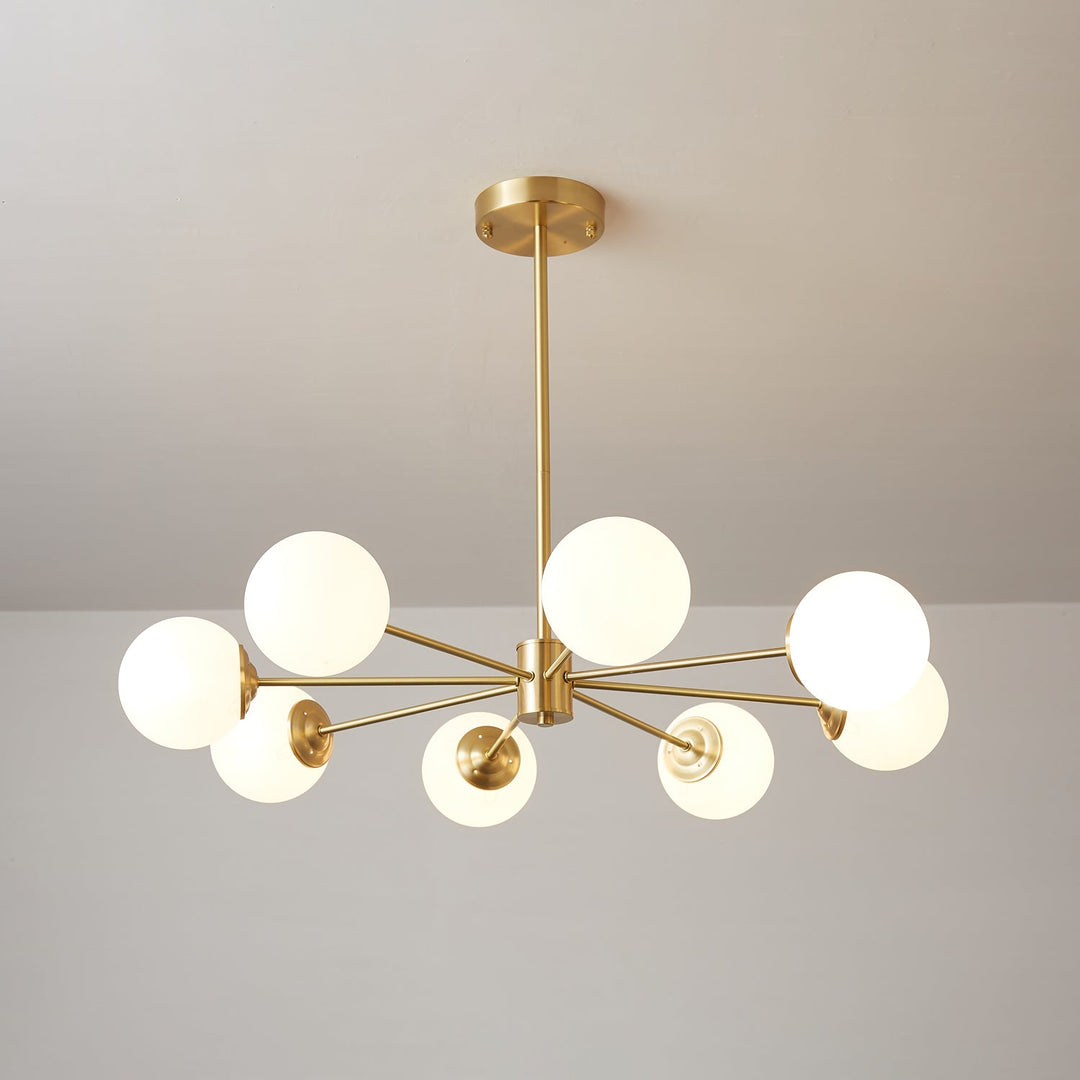 Lustra Lux - Lustre Laiton Sphères de Verre