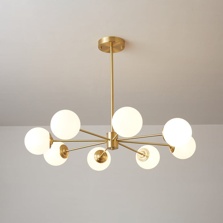 Lustra Lux - Lustre Laiton Sphères de Verre