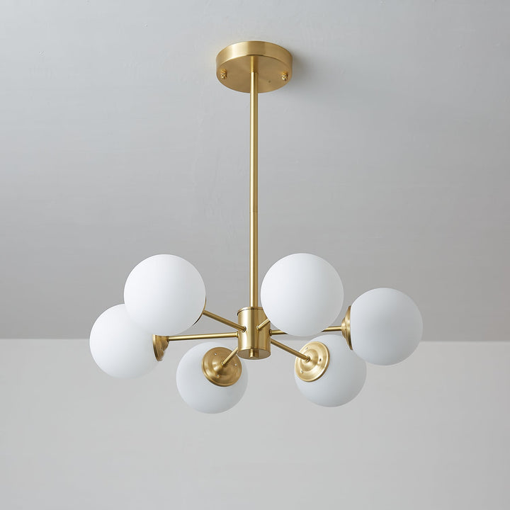 Lustra Lux - Lustre Laiton Sphères de Verre