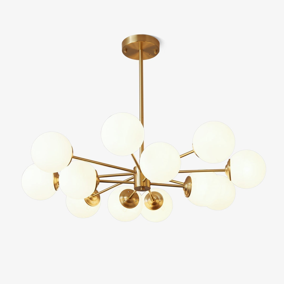 Lustra Lux - Lustre Laiton Sphères de Verre