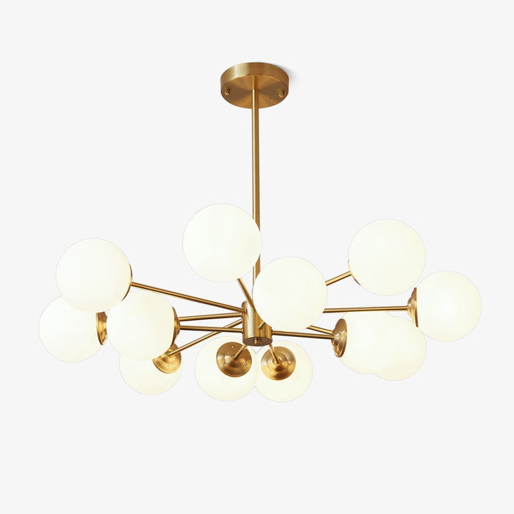 Lustra Lux - Lustre Laiton Sphères de Verre