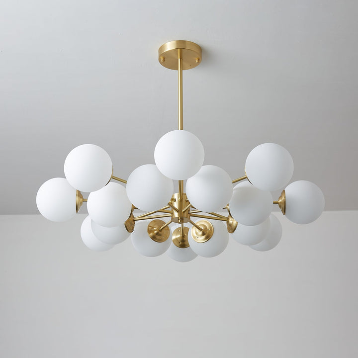 Lustra Lux - Lustre Laiton Sphères de Verre