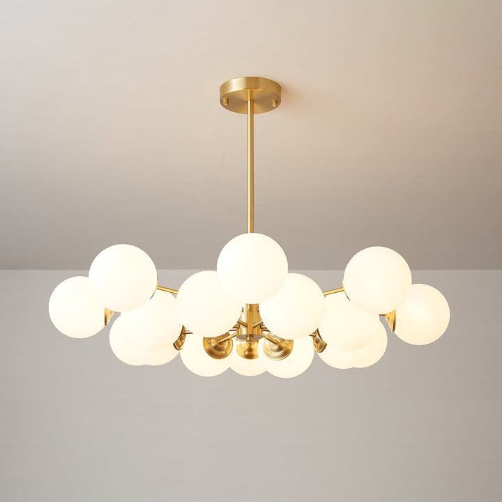 Lustra Lux - Lustre Laiton Sphères de Verre