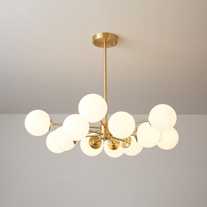 Lustra Lux - Lustre Laiton Sphères de Verre