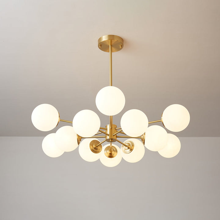 Lustra Lux - Lustre Laiton Sphères de Verre