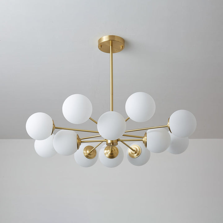 Lustra Lux - Lustre Laiton Sphères de Verre