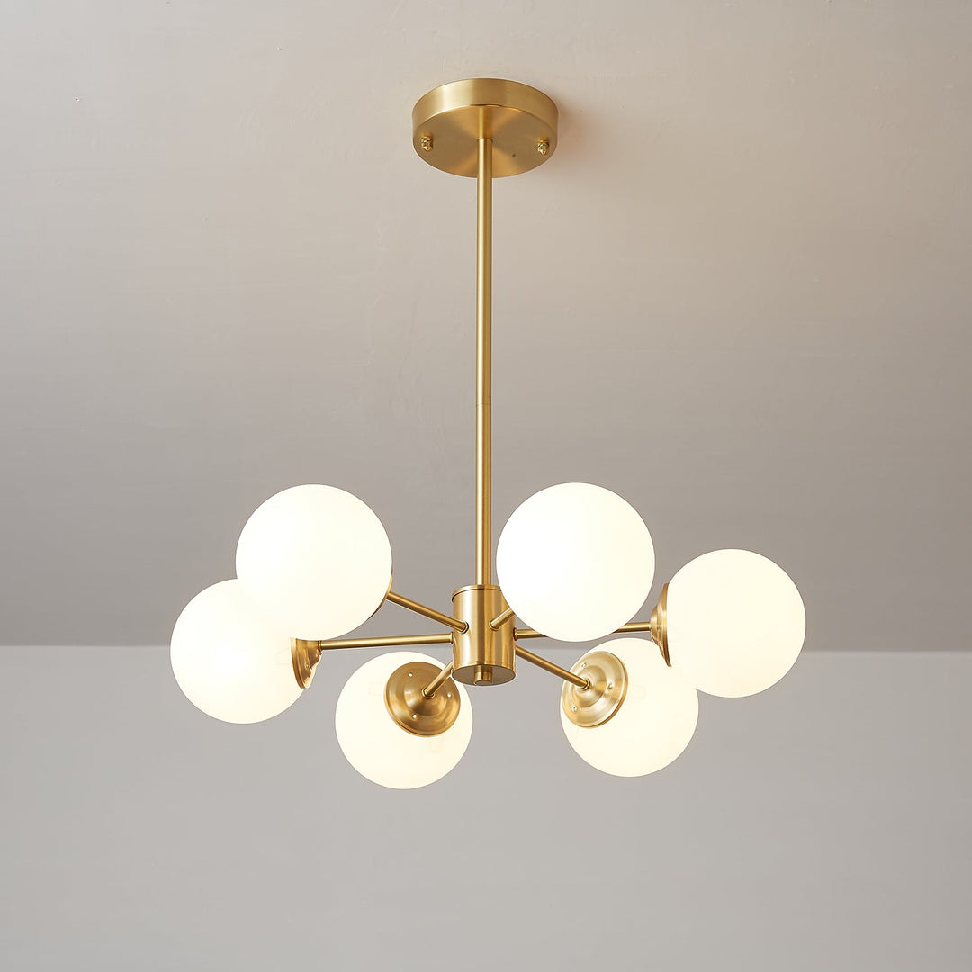 Lustra Lux - Lustre Laiton Sphères de Verre