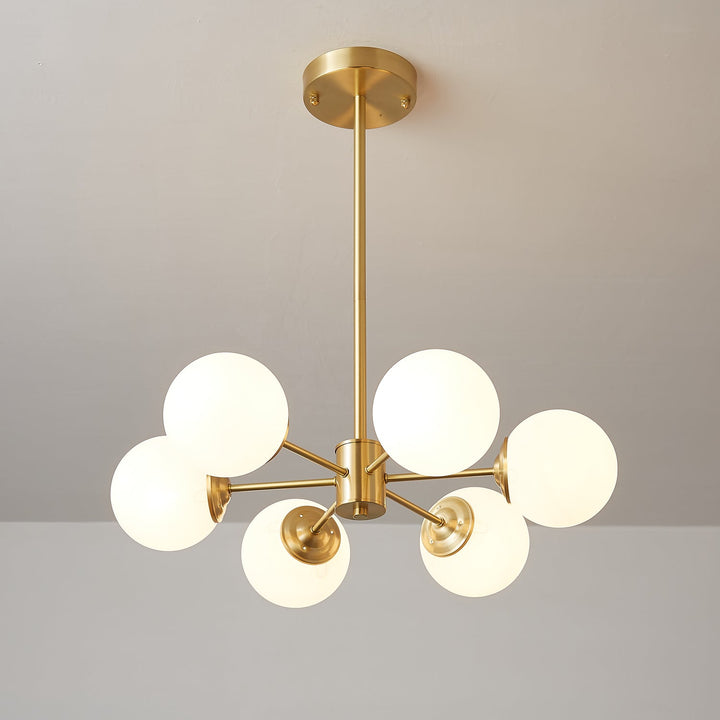 Lustra Lux - Lustre Laiton Sphères de Verre
