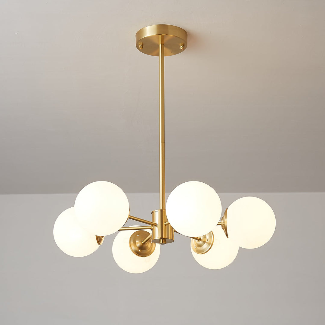 Lustra Lux - Lustre Laiton Sphères de Verre