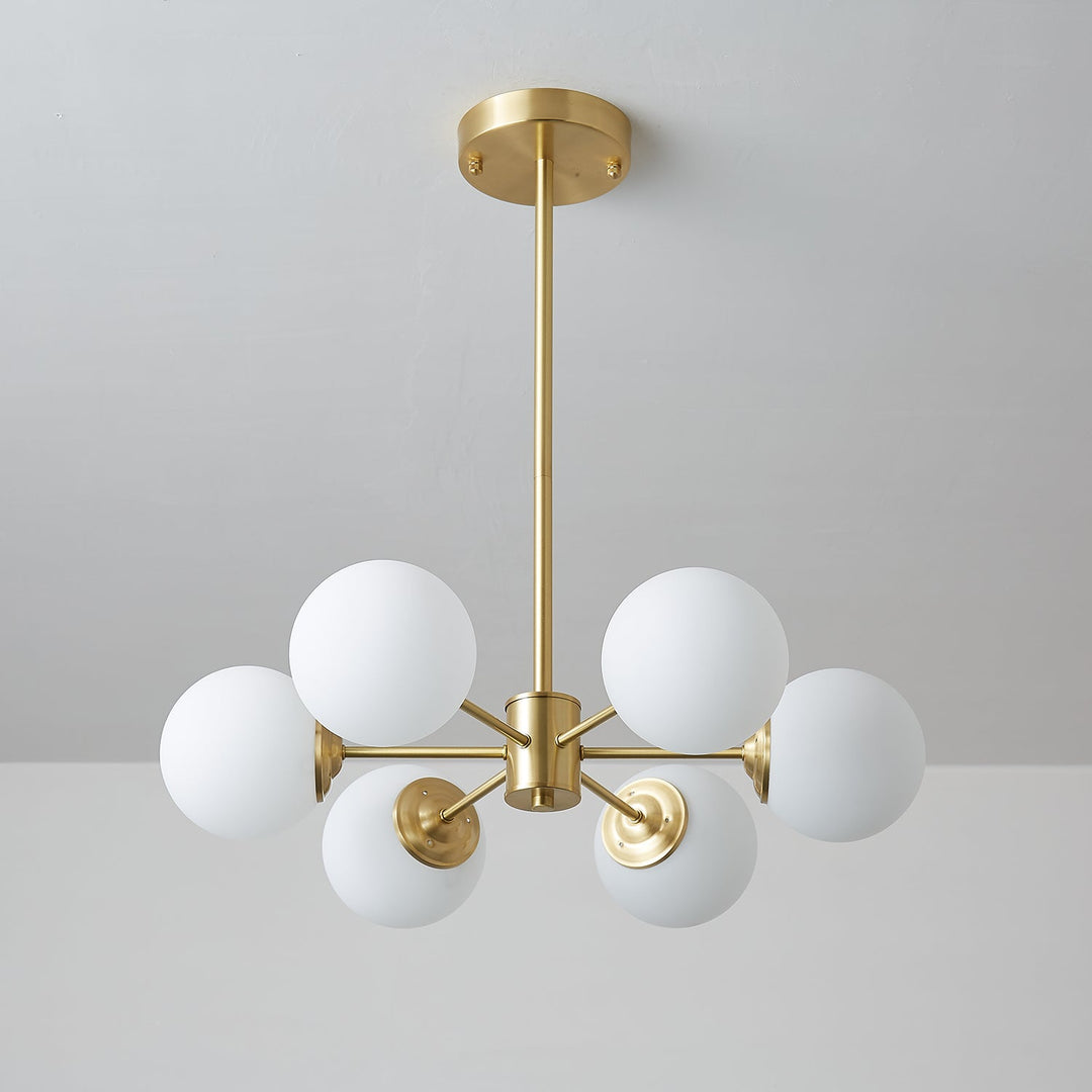 Lustra Lux - Lustre Laiton Sphères de Verre